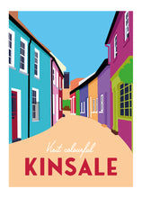 Load image into Gallery viewer, Visit Colourful Kinsale | Vintage Style Travel Print