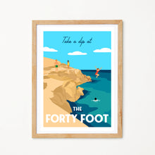 Load image into Gallery viewer, The Forty Foot | Vintage Style Travel Print
