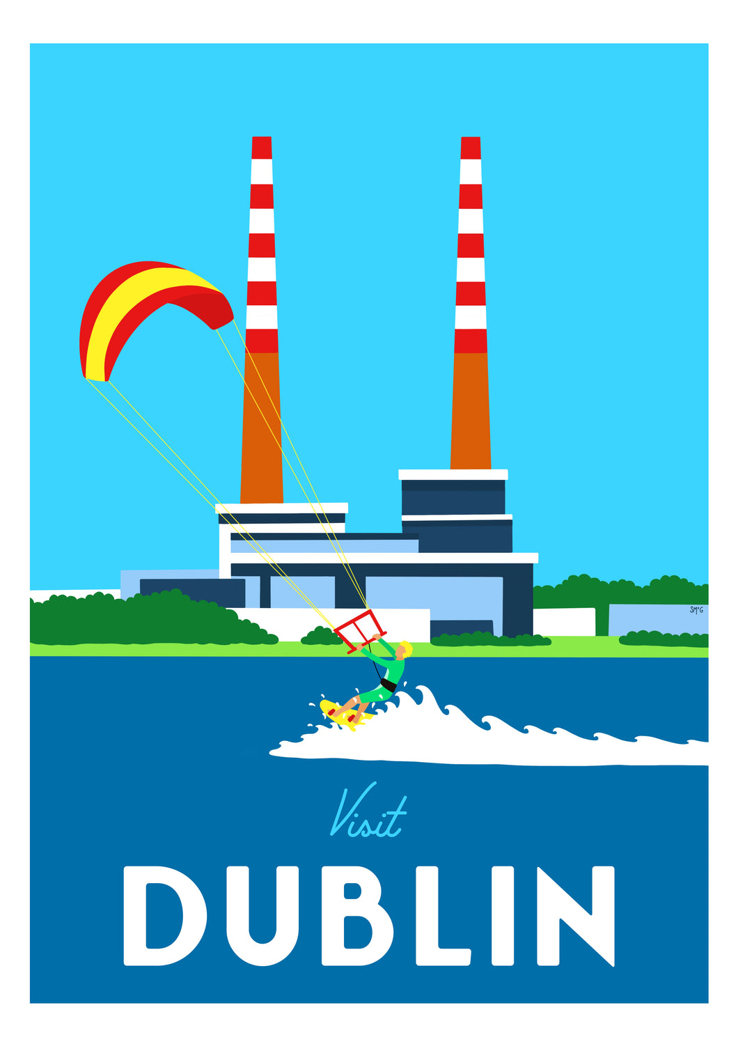 Visit Dublin | Vintage Style Travel Print