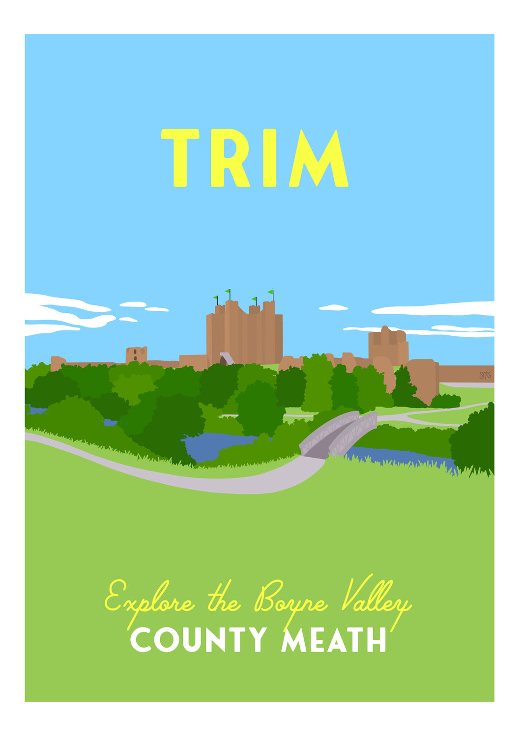 Trim | Vintage Style Travel Print